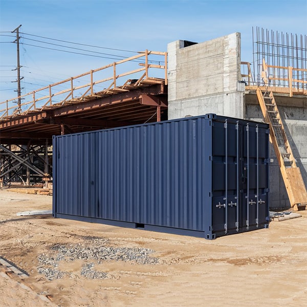 we offer a variety of construction site storage containers, including sizes ranging from 10 to 40 feet